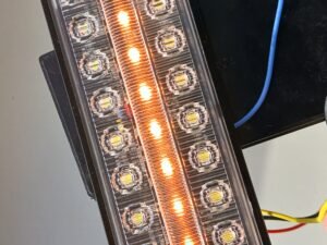 Led geltonos-baltos spalvos 19 cm gabaritų komplektas